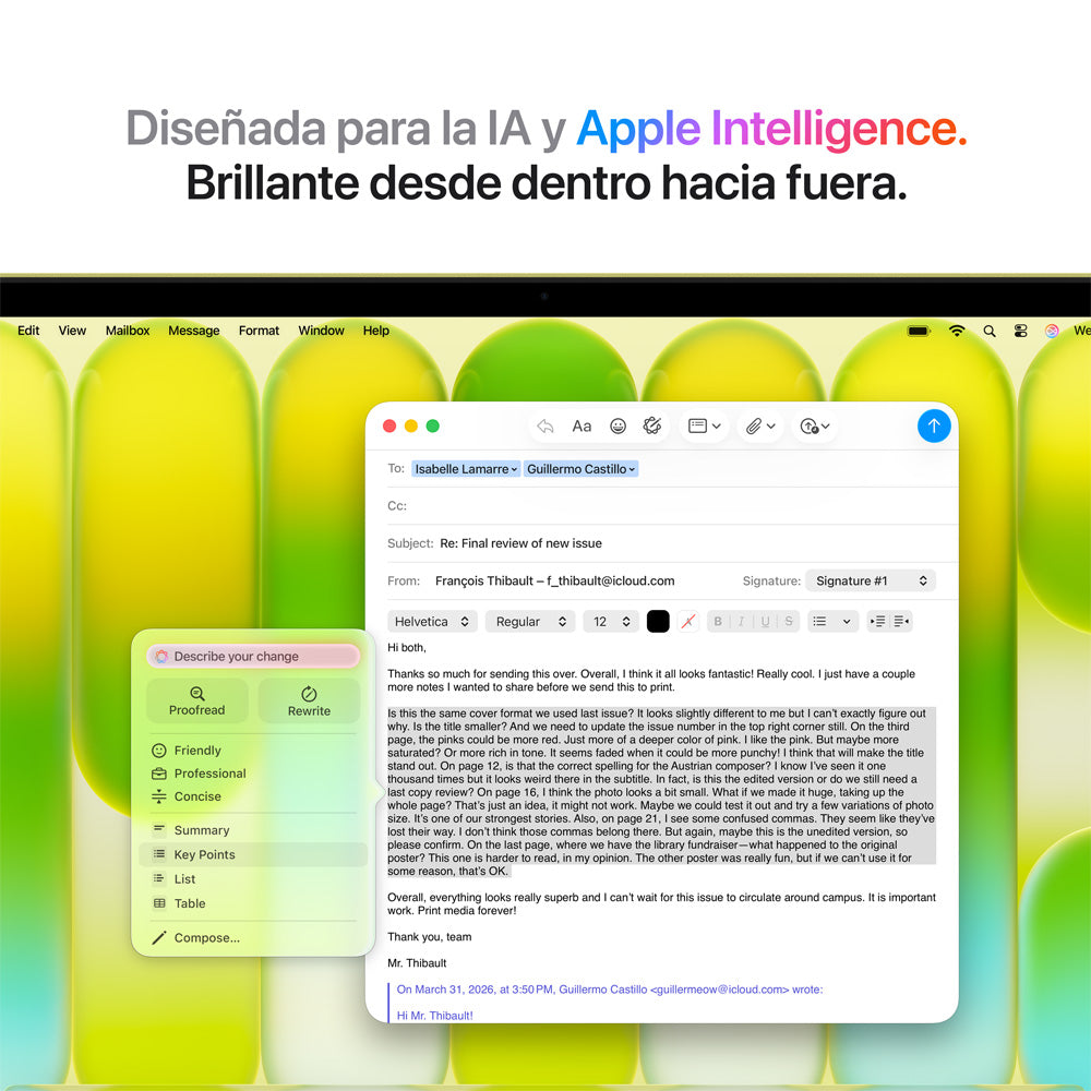 13-inch MacBook Neo: Apple A18 Pro chip with 6‑core CPU and 5‑core GPU, 8GB, 256GB SSD - Citrus