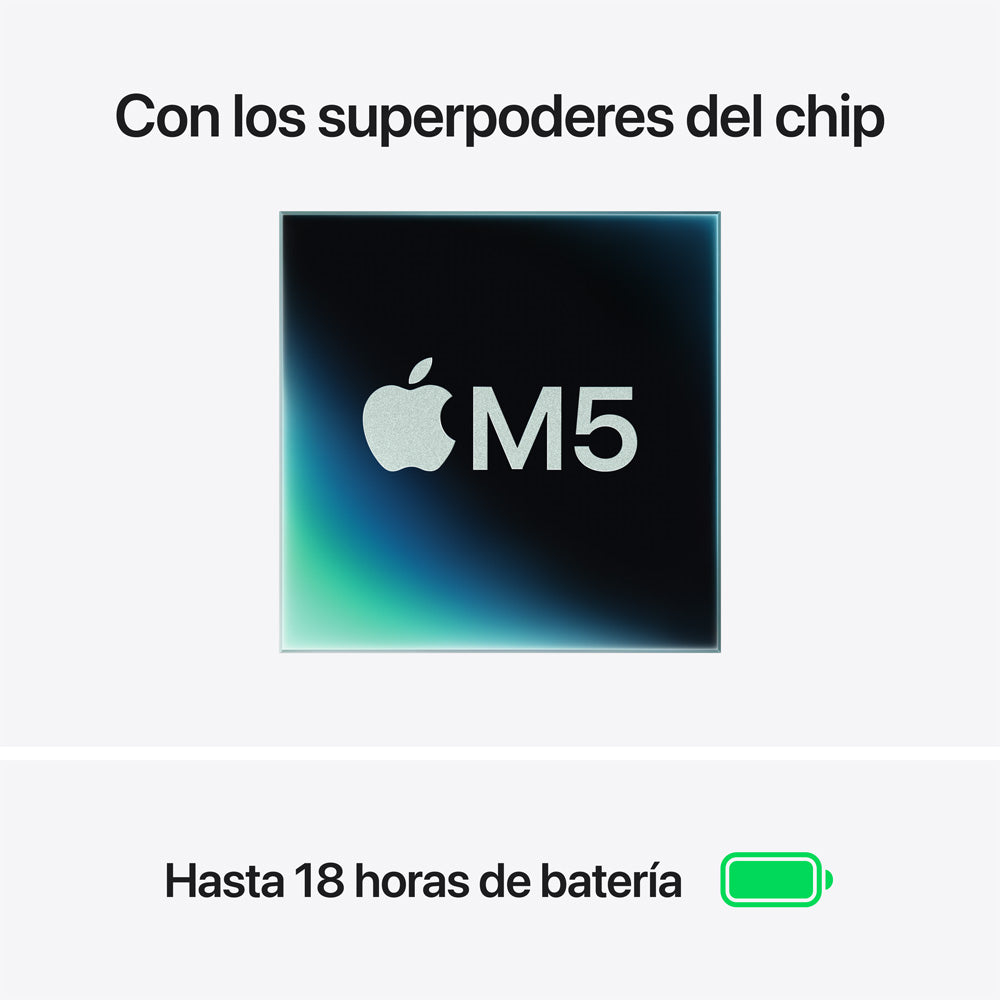 13-inch MacBook Air: Apple M5 chip with 10‑core CPU and 8‑core GPU, 16GB, 512GB SSD - Starlight