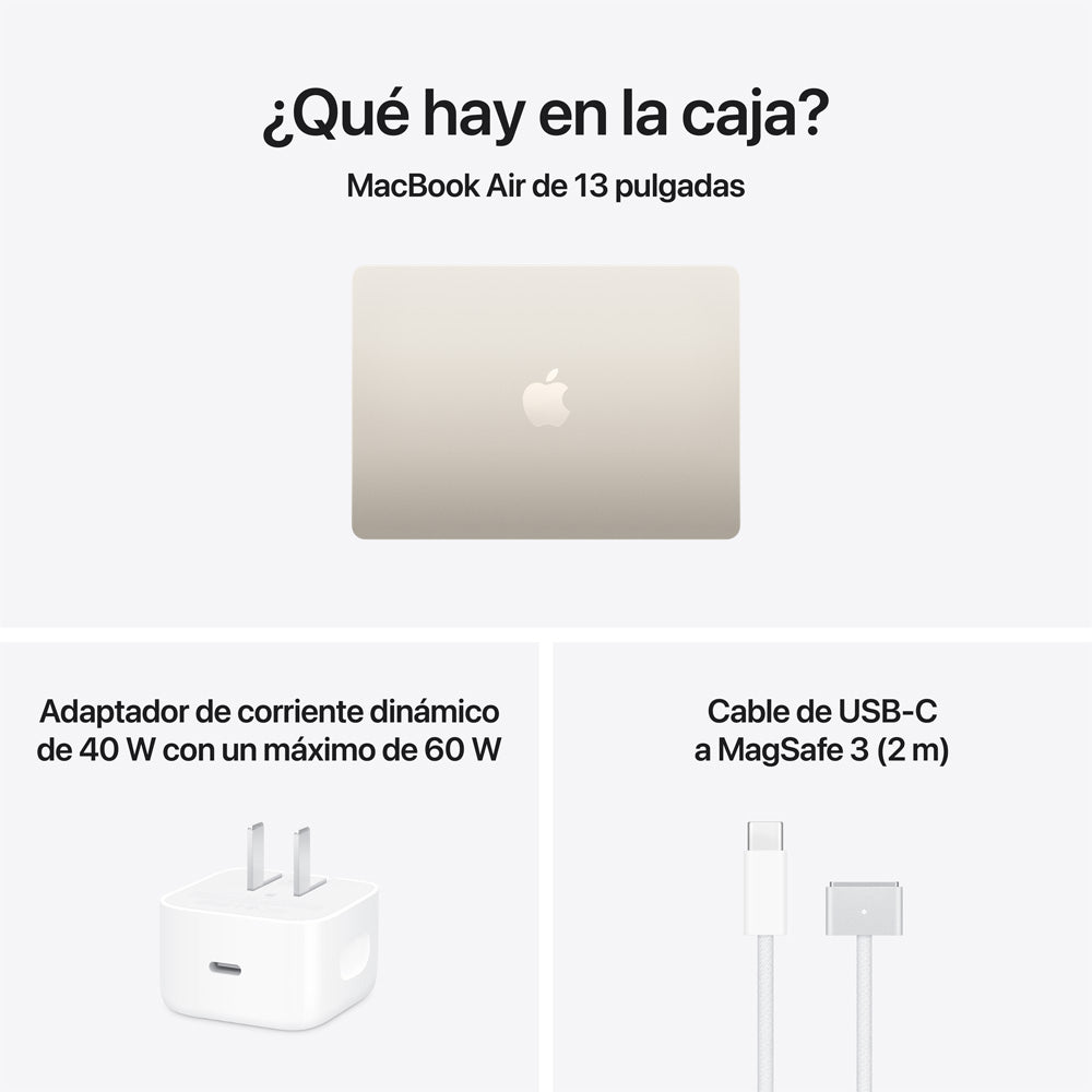 13-inch MacBook Air: Apple M5 chip with 10‑core CPU and 8‑core GPU, 16GB, 512GB SSD - Starlight