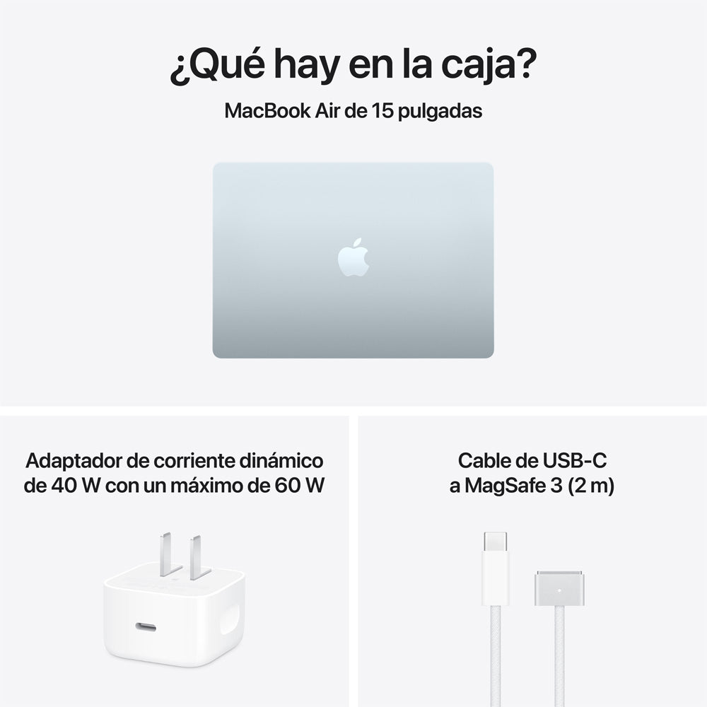15-inch MacBook Air: Apple M5 chip with 10‑core CPU and 10‑core GPU, 16GB, 1TB SSD - Sky Blue