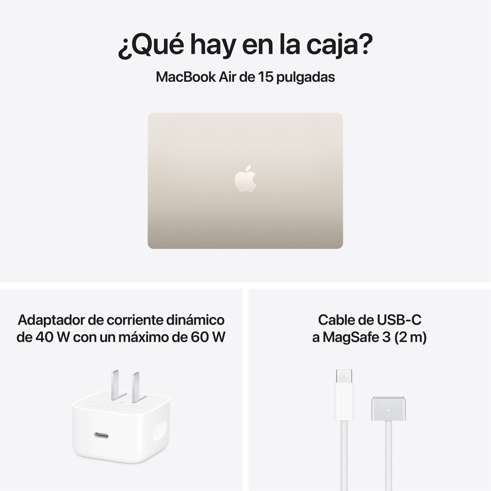 15-inch MacBook Air: Apple M5 chip with 10‑core CPU and 10‑core GPU, 24GB, 1TB SSD - Starlight