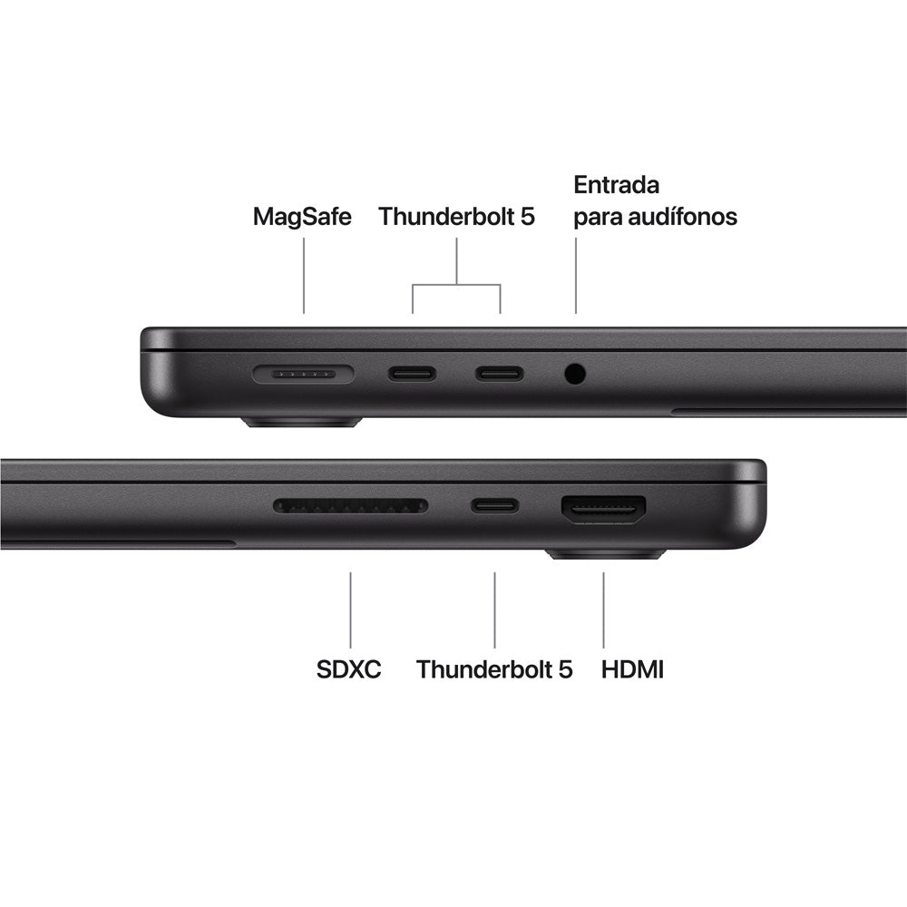 14-inch MacBook Pro: Apple M5 Pro chip with 18‑core CPU and 20‑core GPU, 24GB, 2TB SSD - Space Black